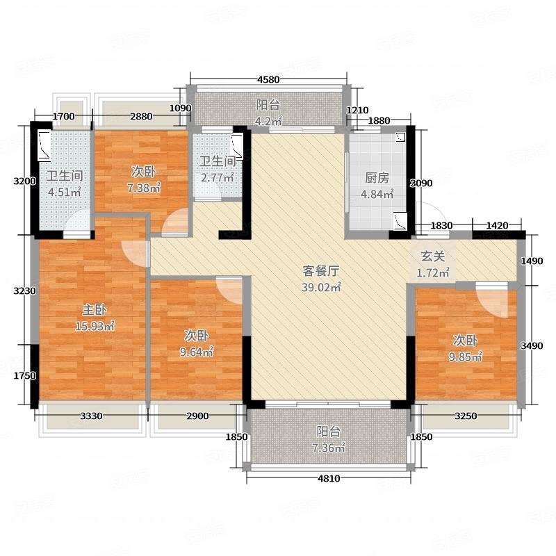 深圳現代裝修戶型圖